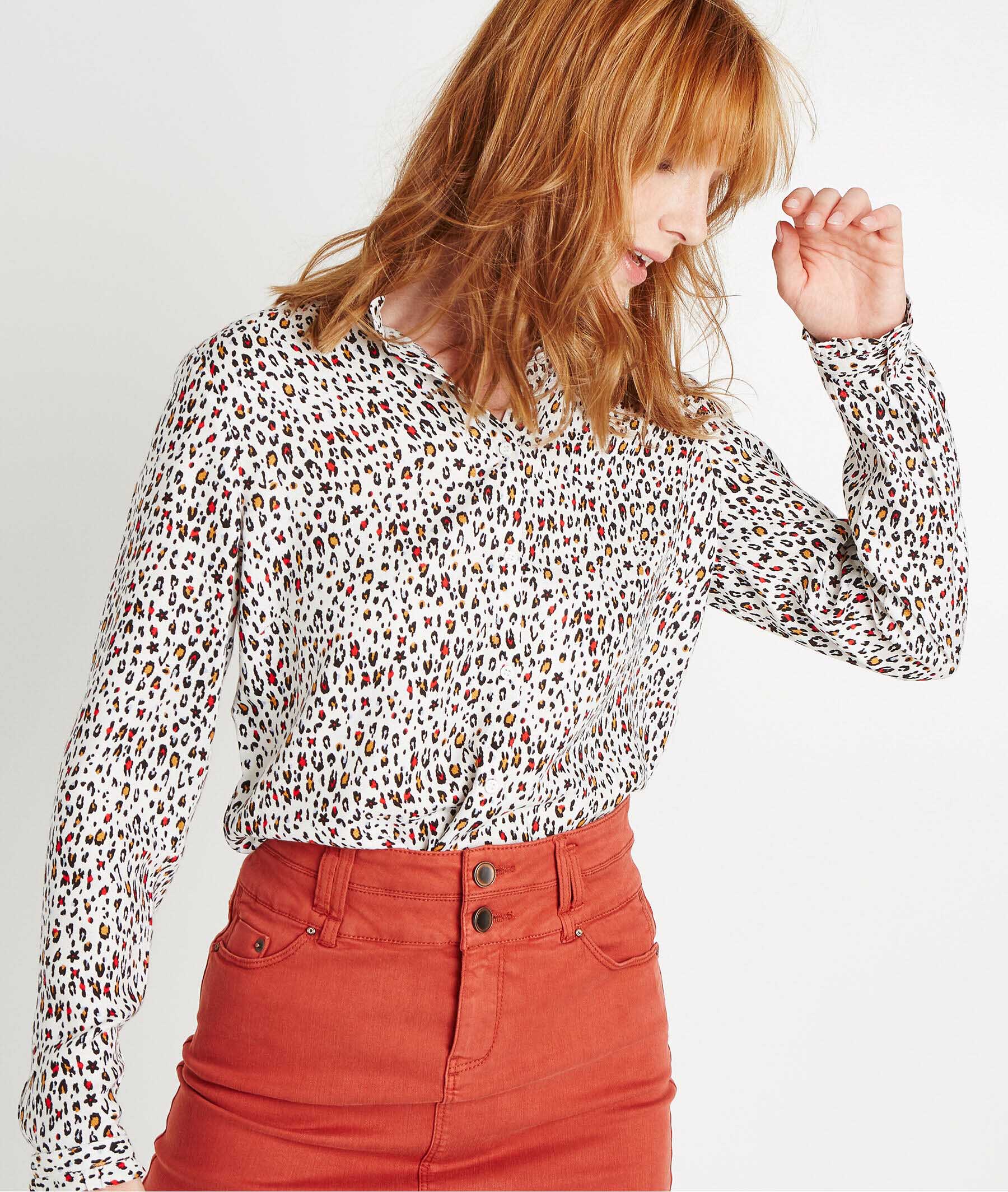 Chemise fluide imprimé MULTICOLORE