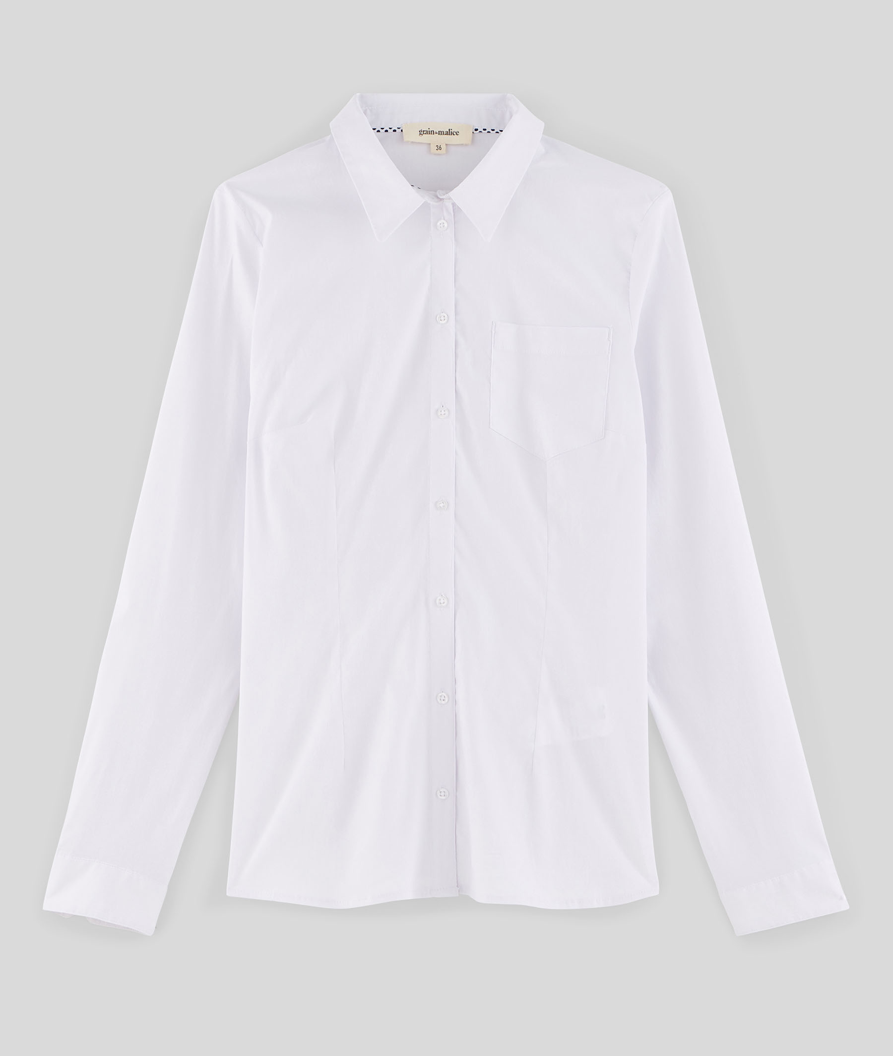 Chemise blanche manches longues ECRU