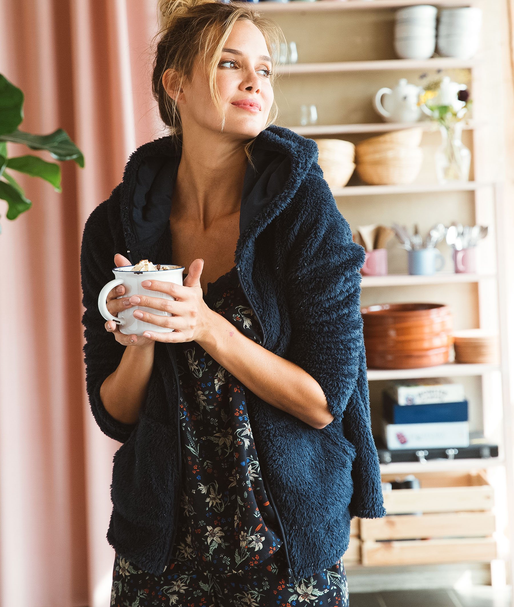 Gilet zippé doudou MARINE
