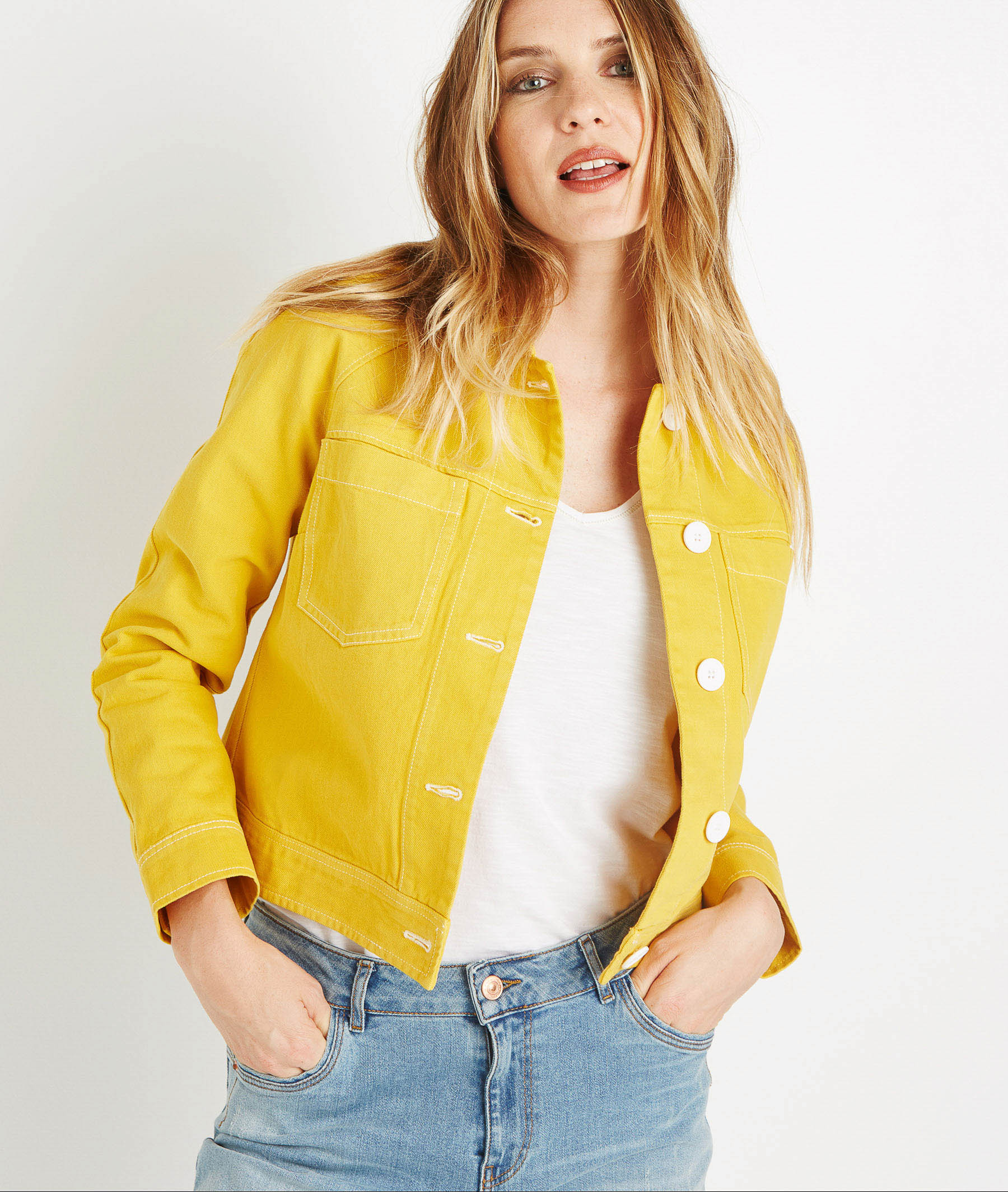 Veste boîte de couleur AMBRE