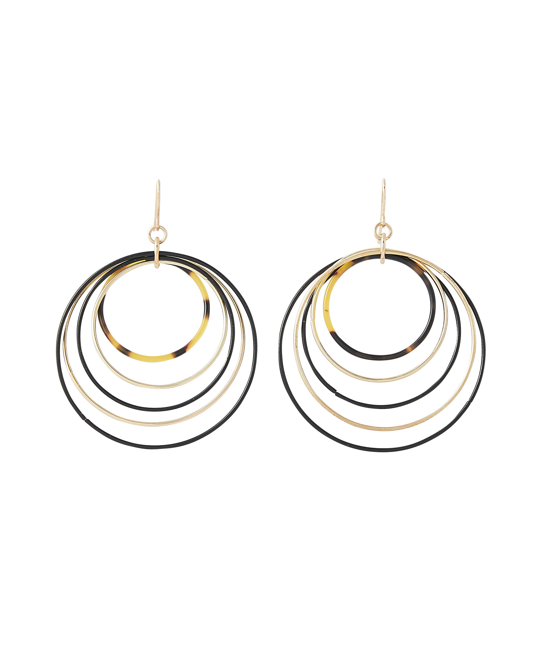 Boucles d'oreilles multi cercles 3 TONS