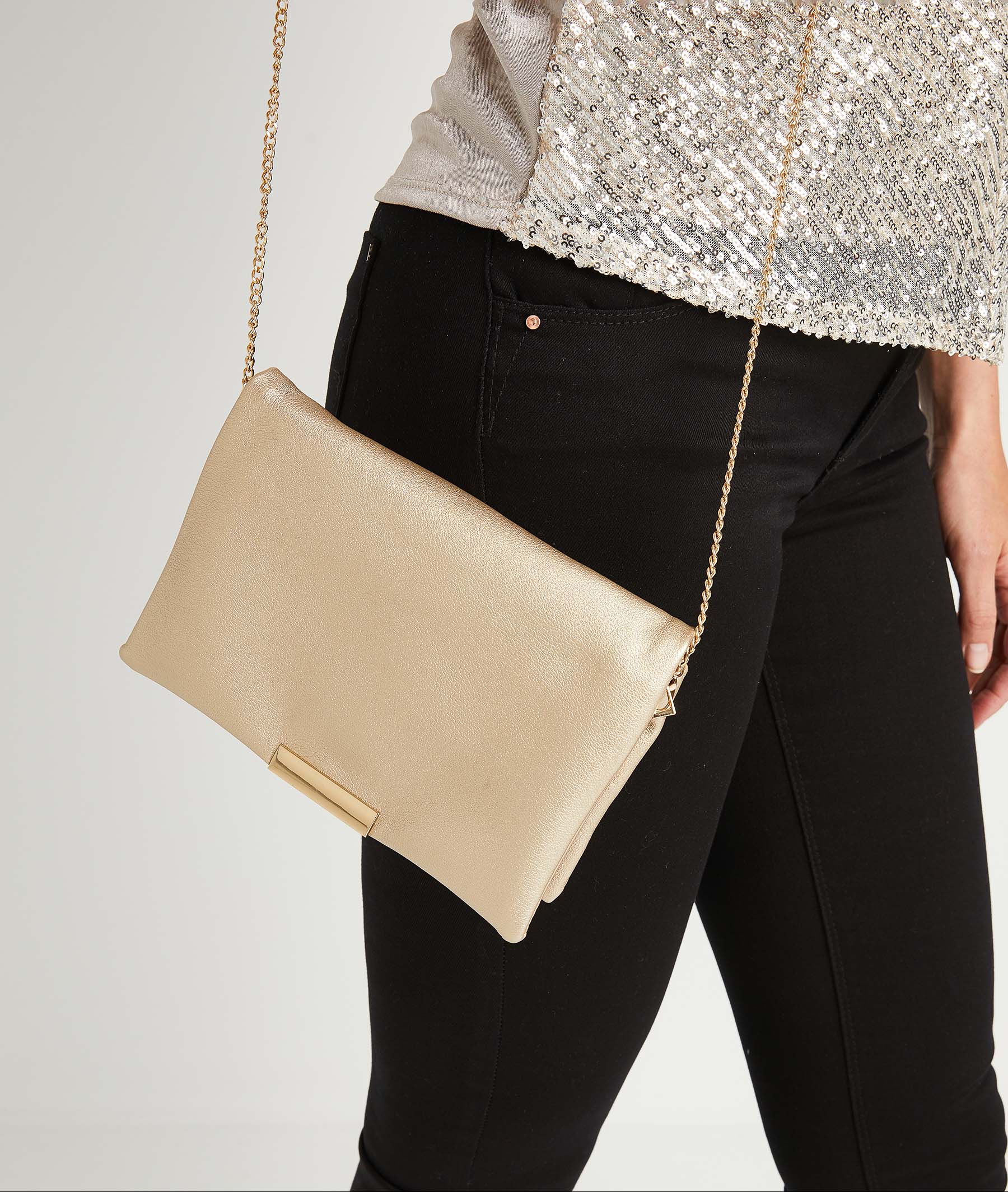 Pochette dorée femme OR
