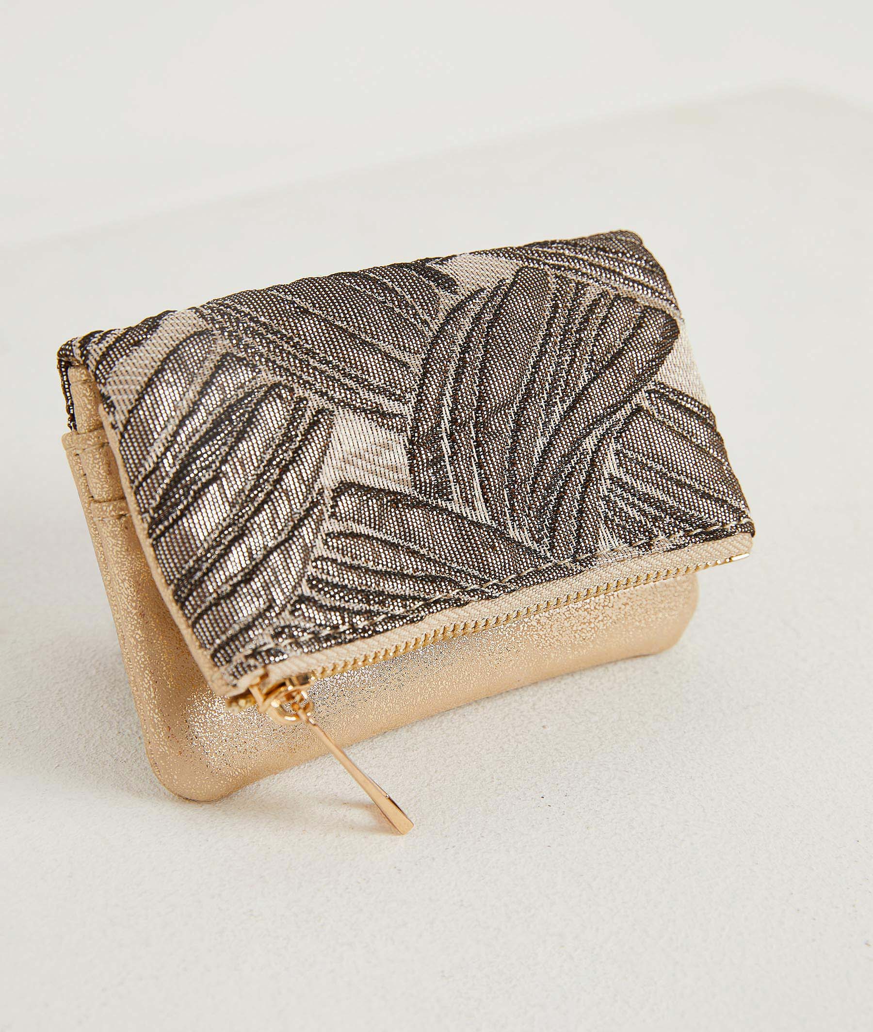 Porte-monnaie et cartes femme FEUILLAGE