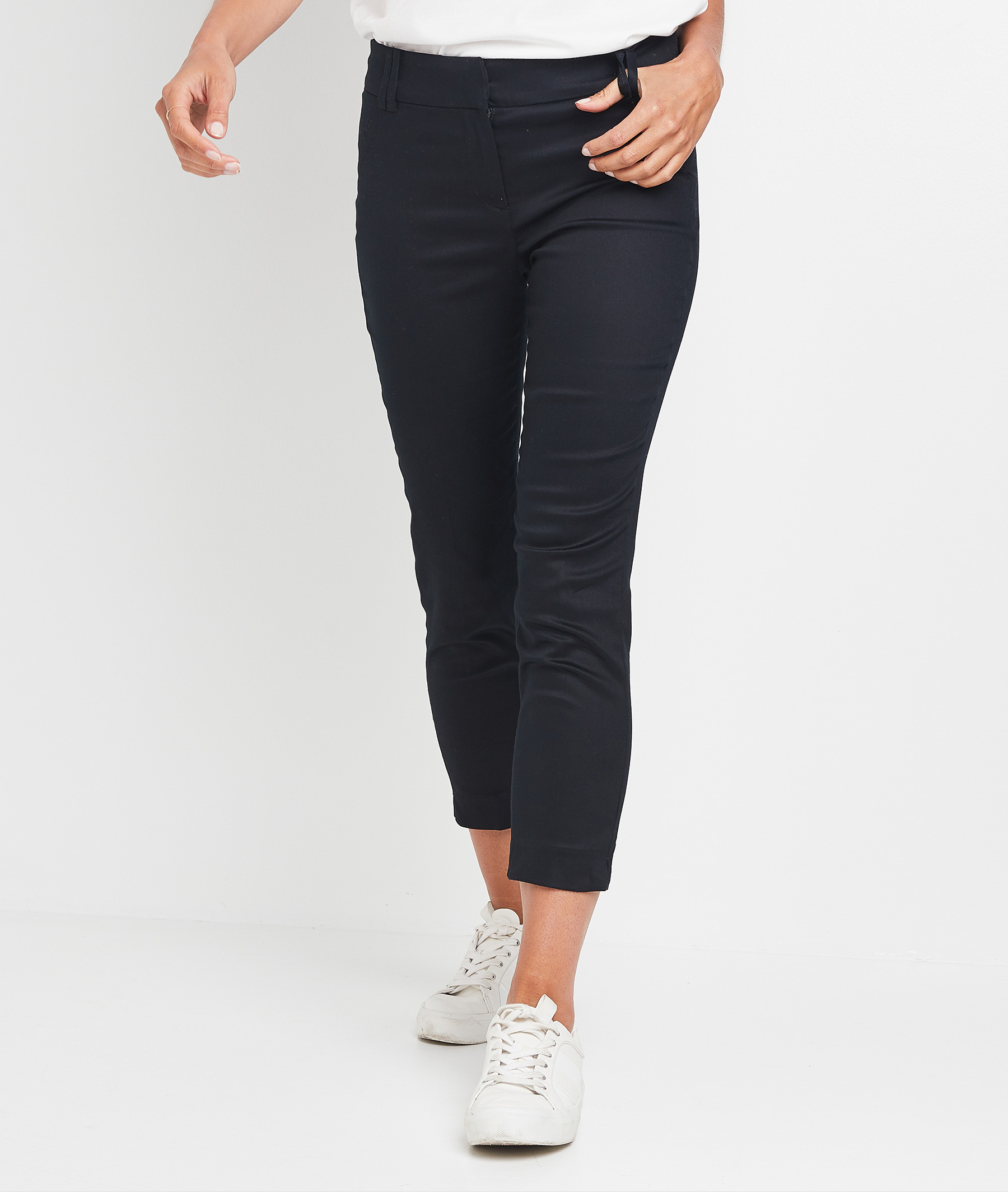 Pantalon cigarette femme NOIR