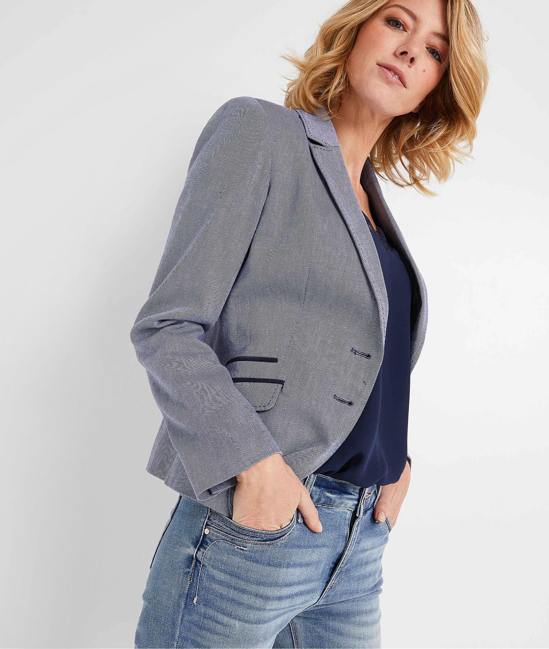 Veste de tailleur bleue femme BLEU