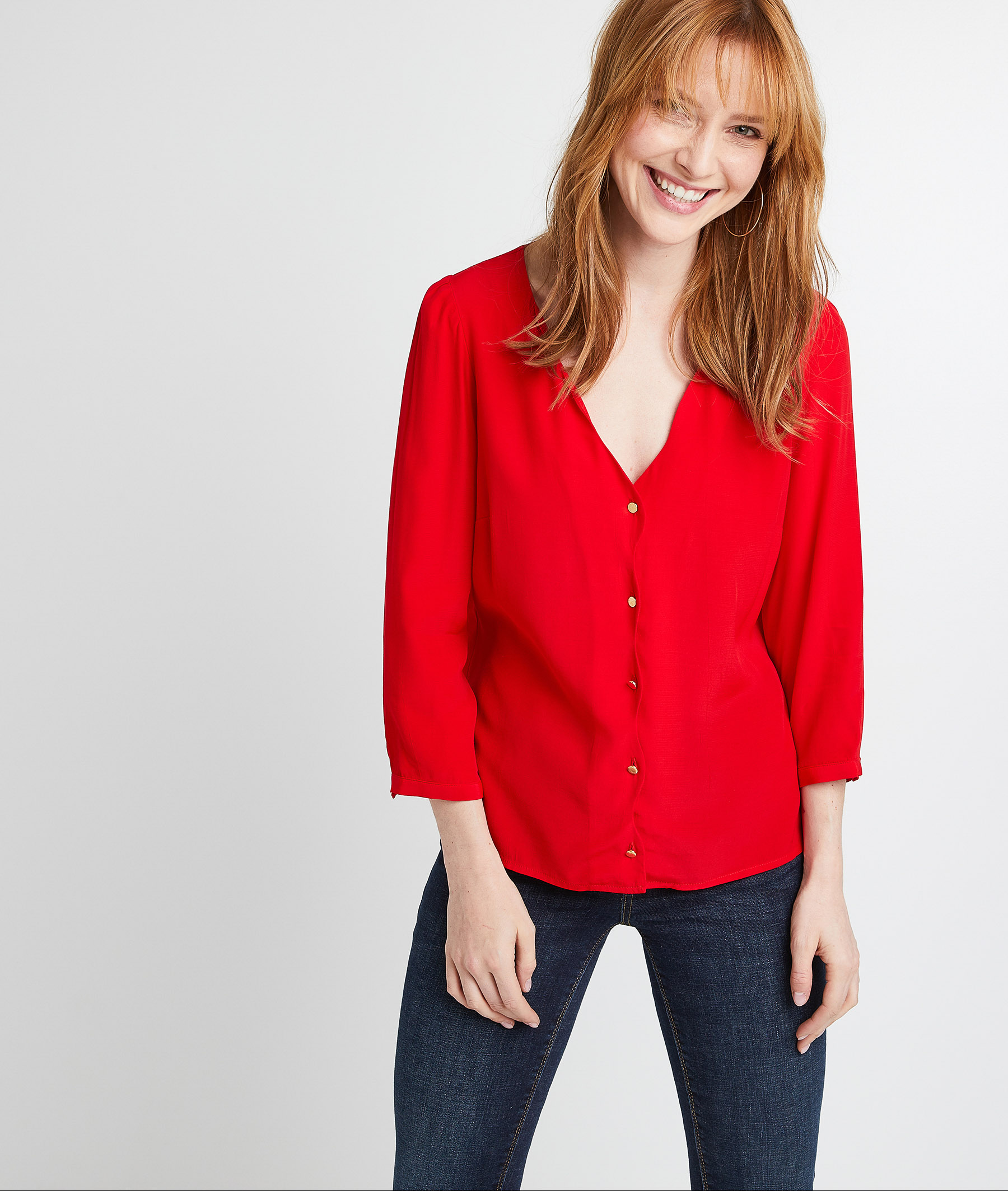 Blouse rouge femme ROUGE