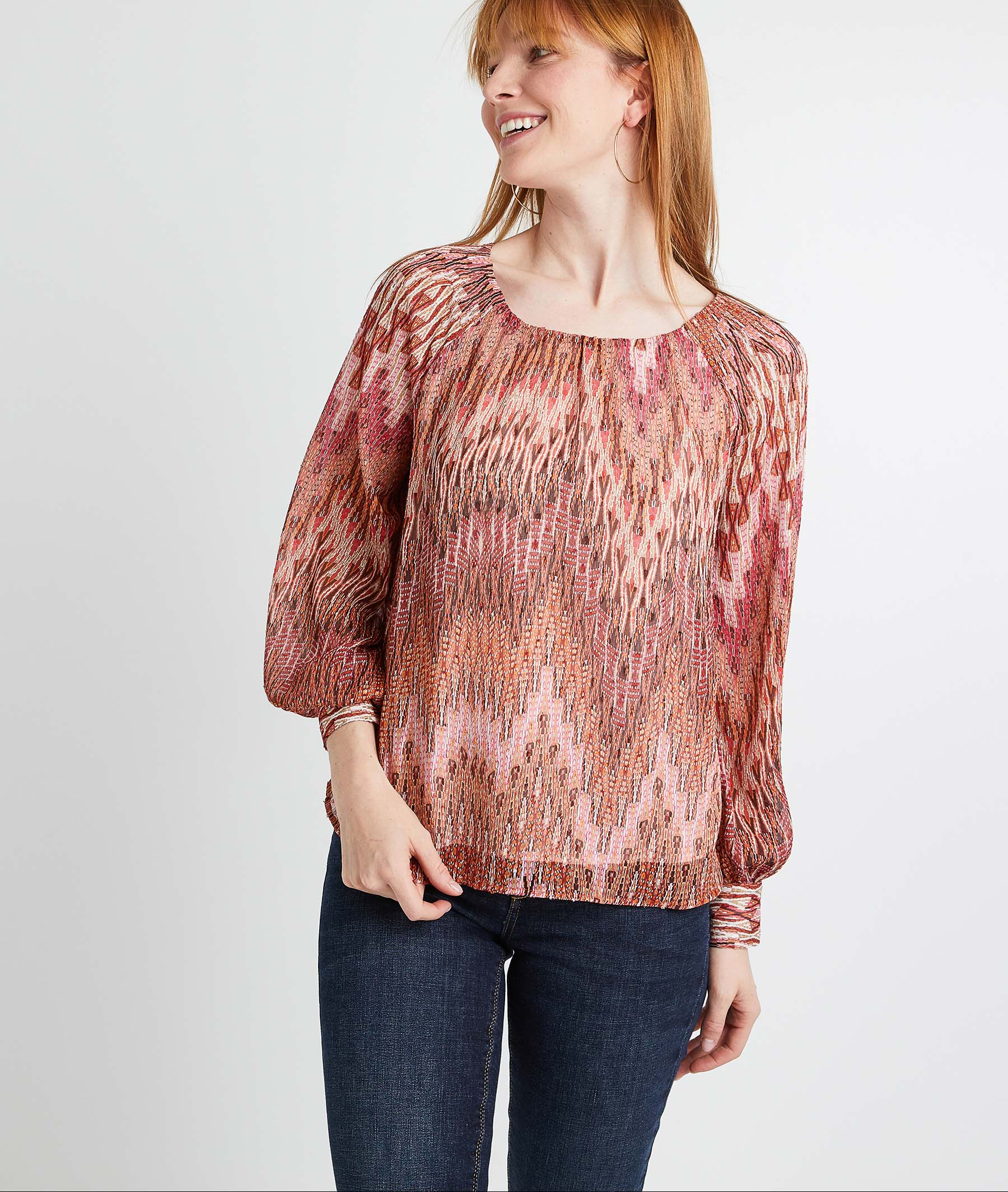 Blouse imprimée femme IMPRIME