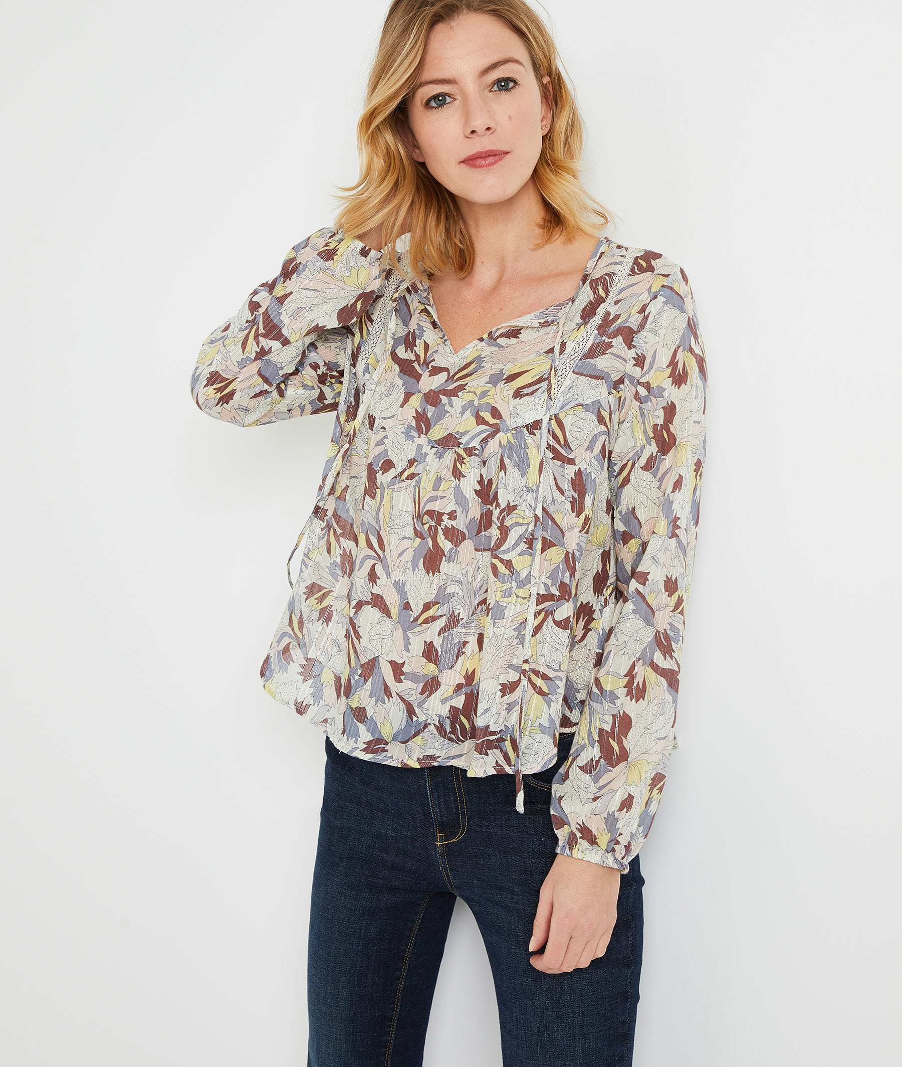 Blouse imprimée fluide femme IMPRIME