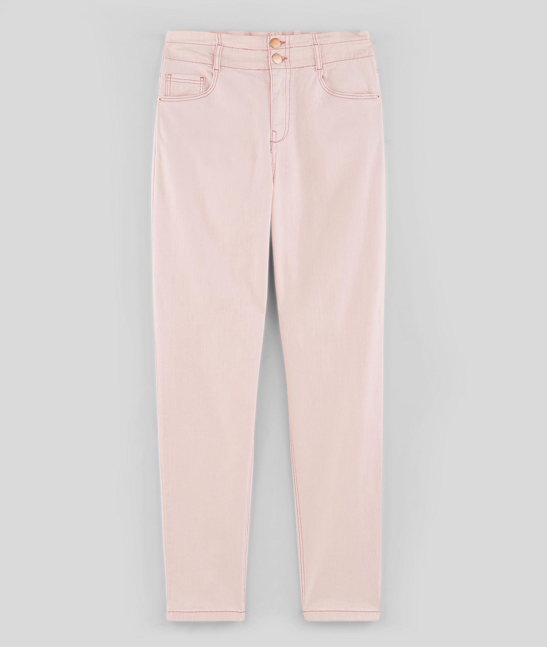 Pantalon mom paperbag femme ROSE