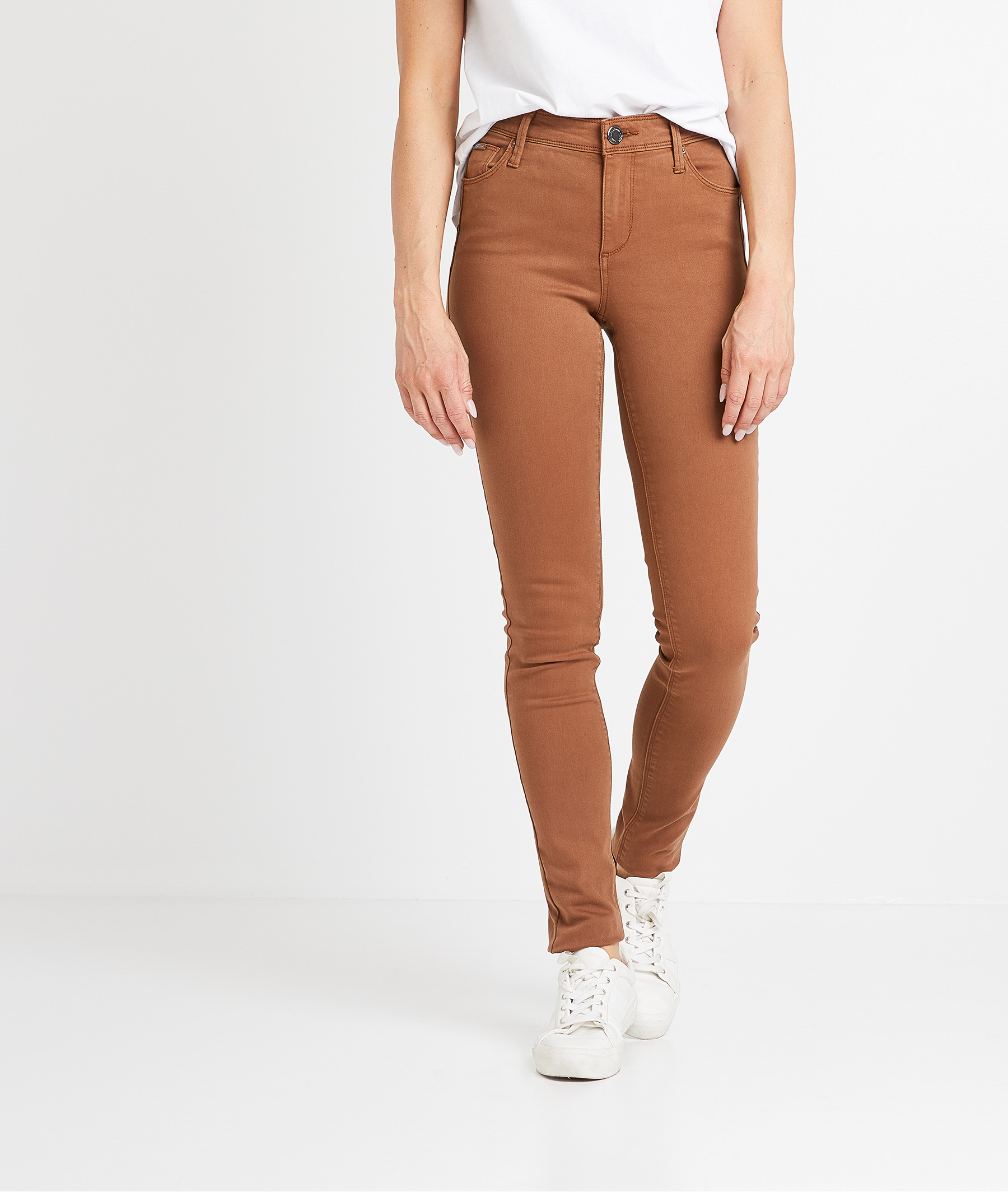 Pantalon flim push up coloré femme CARAMEL