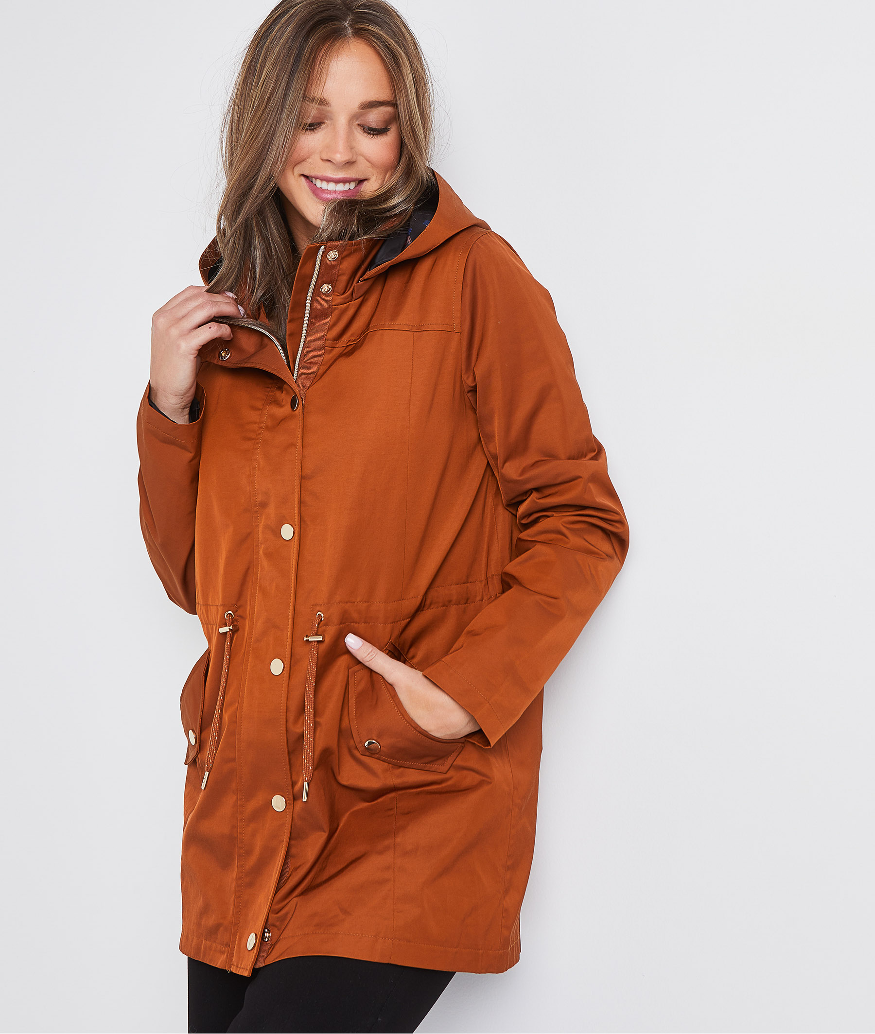 Parka légère et déperlante femme CAMEL