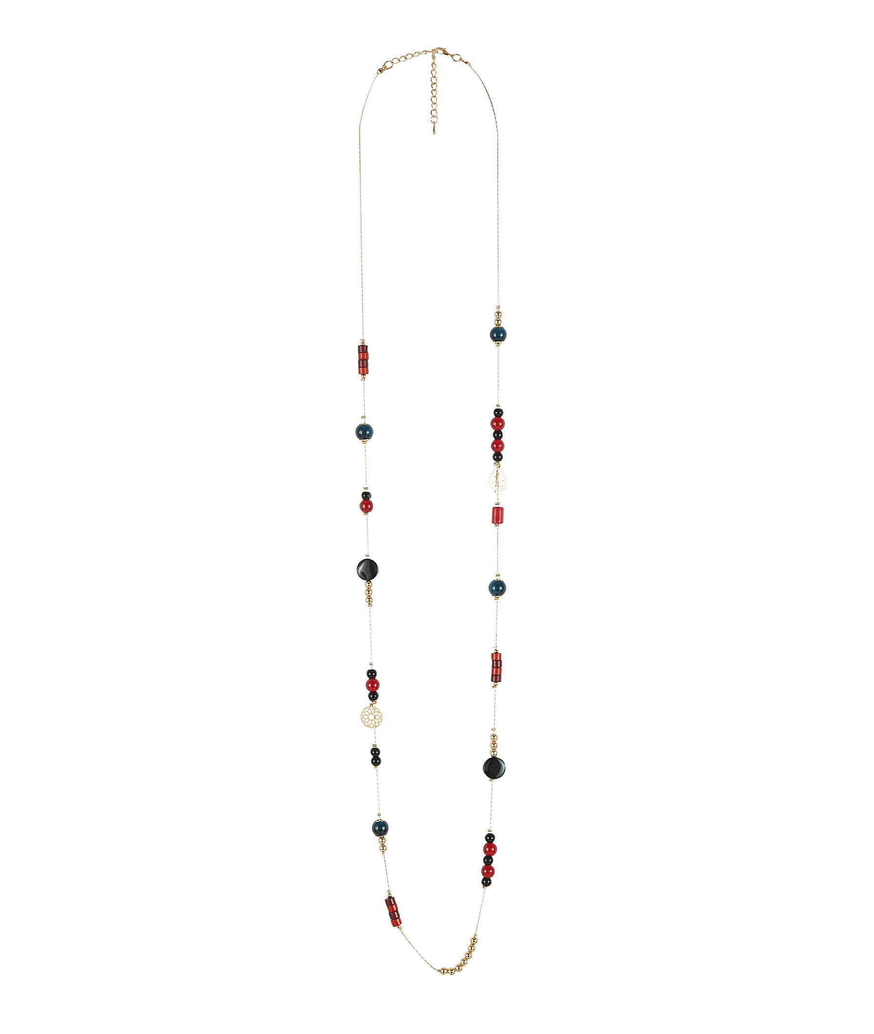Long sautoir doré femme 3 TONS
