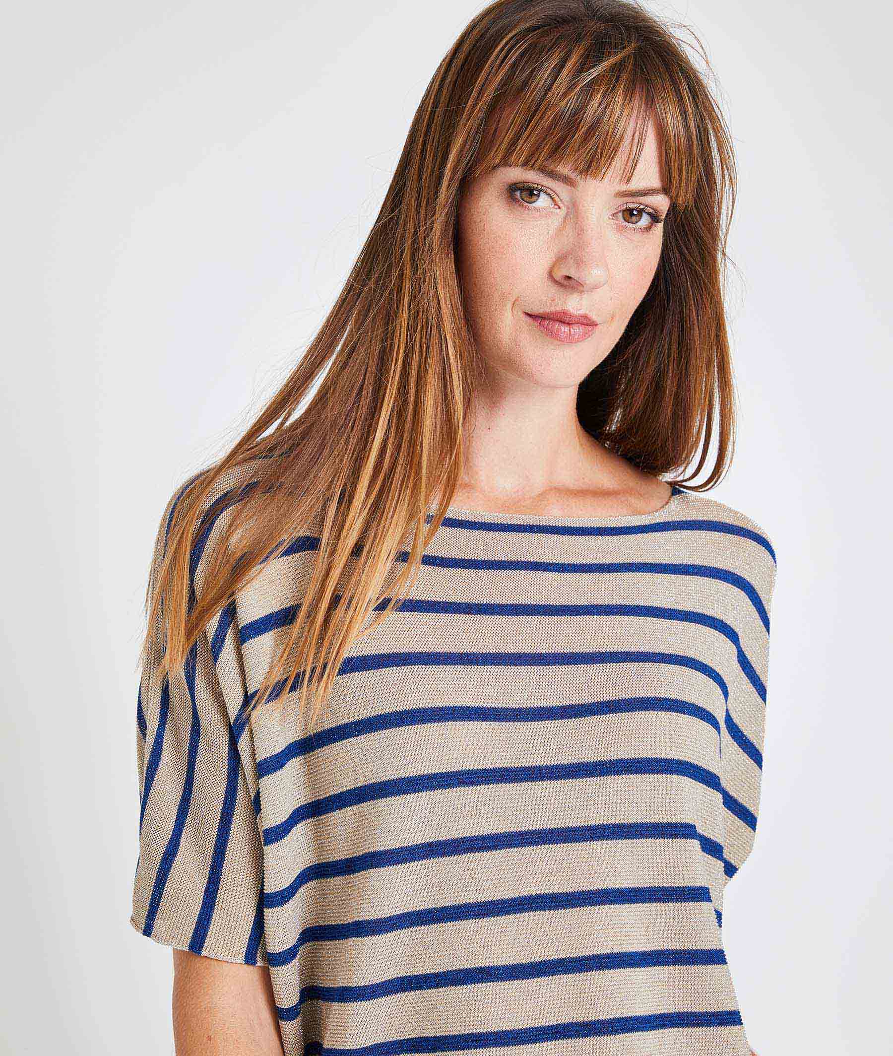 Marinière loose femme BLEU