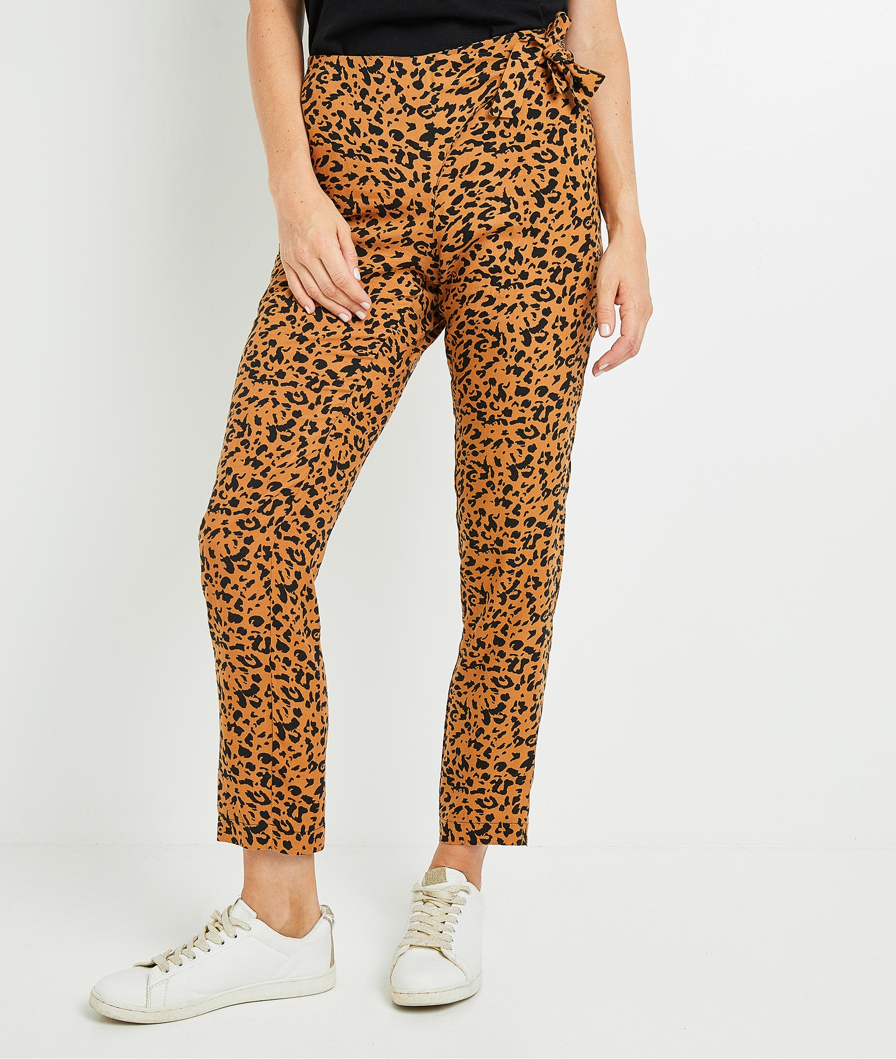 Pantalon fluide léopard femme PEAU DE BETE