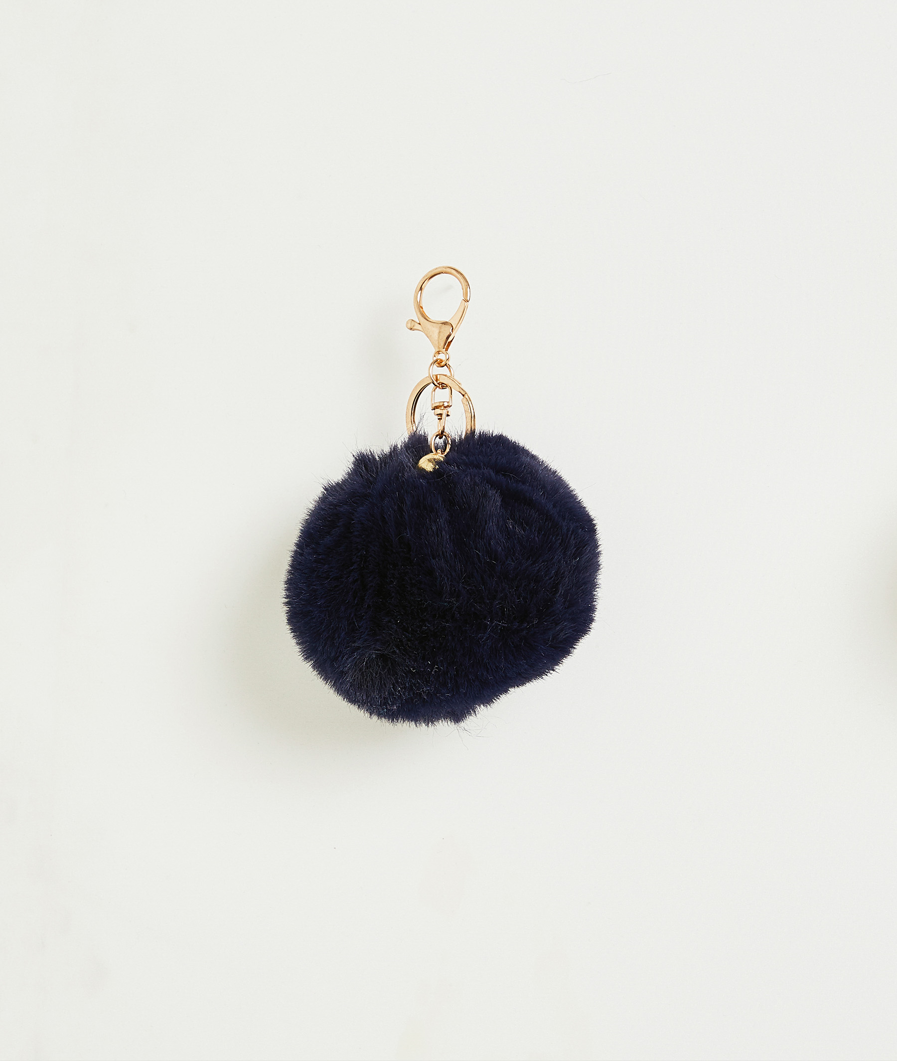 Porte-clé pompon femme MARINE