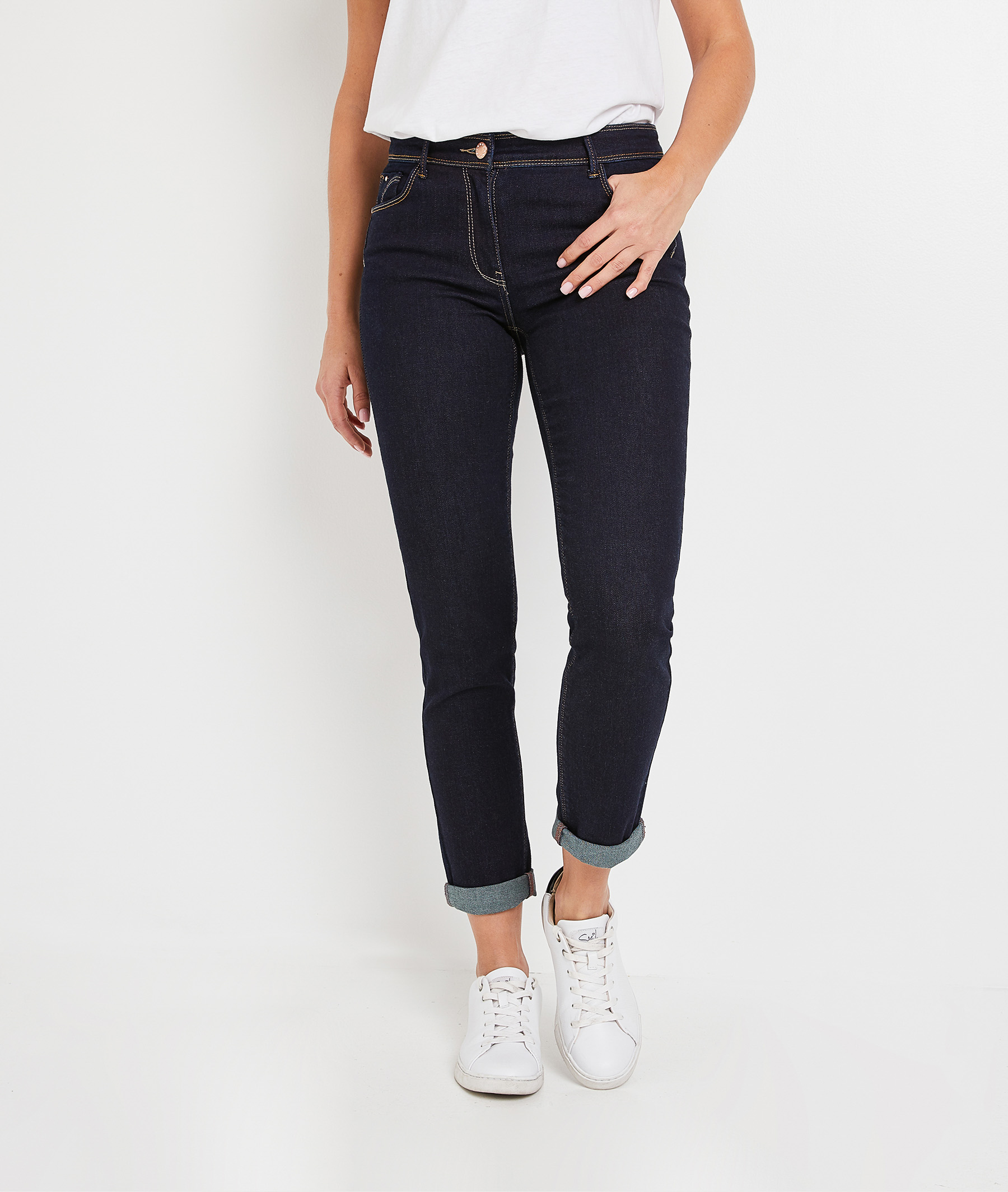 Jean TOKYO slim raccourci femme BRUT