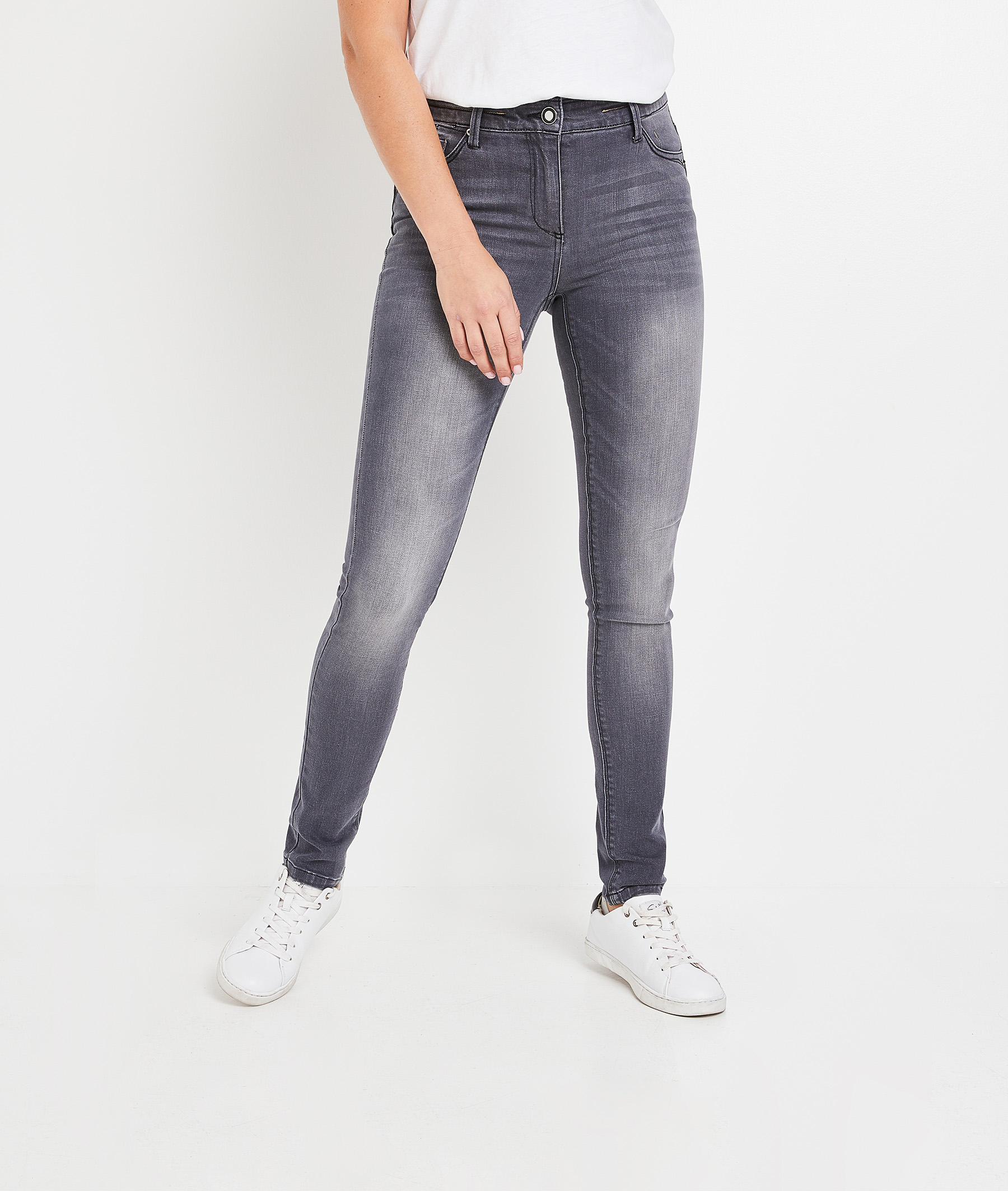 Jean RIO slim push up femme GREY