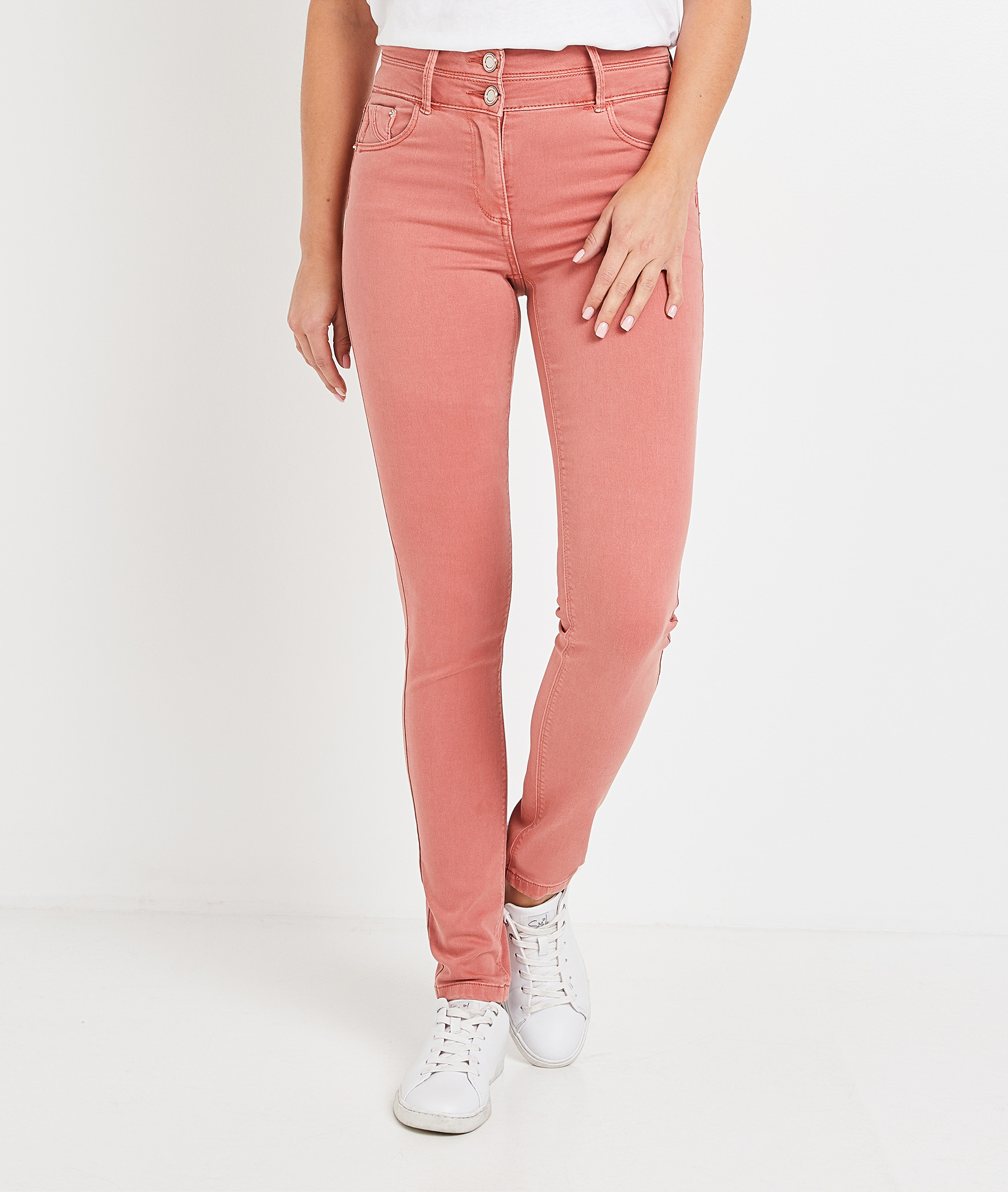 Jean BOSTON slim taille haute femme POTERIE
