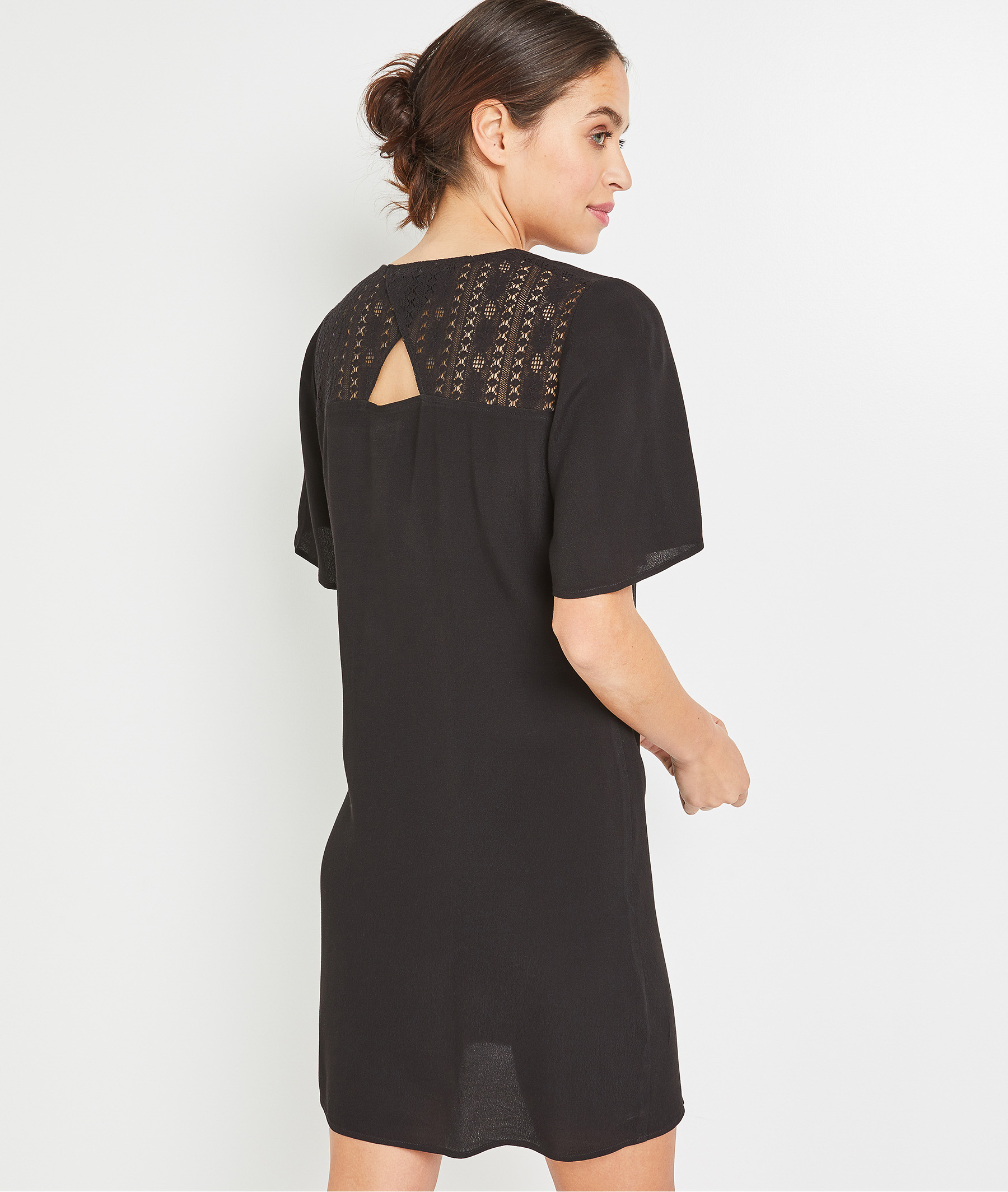Robe noire légère femme NOIR Grain de Malice
