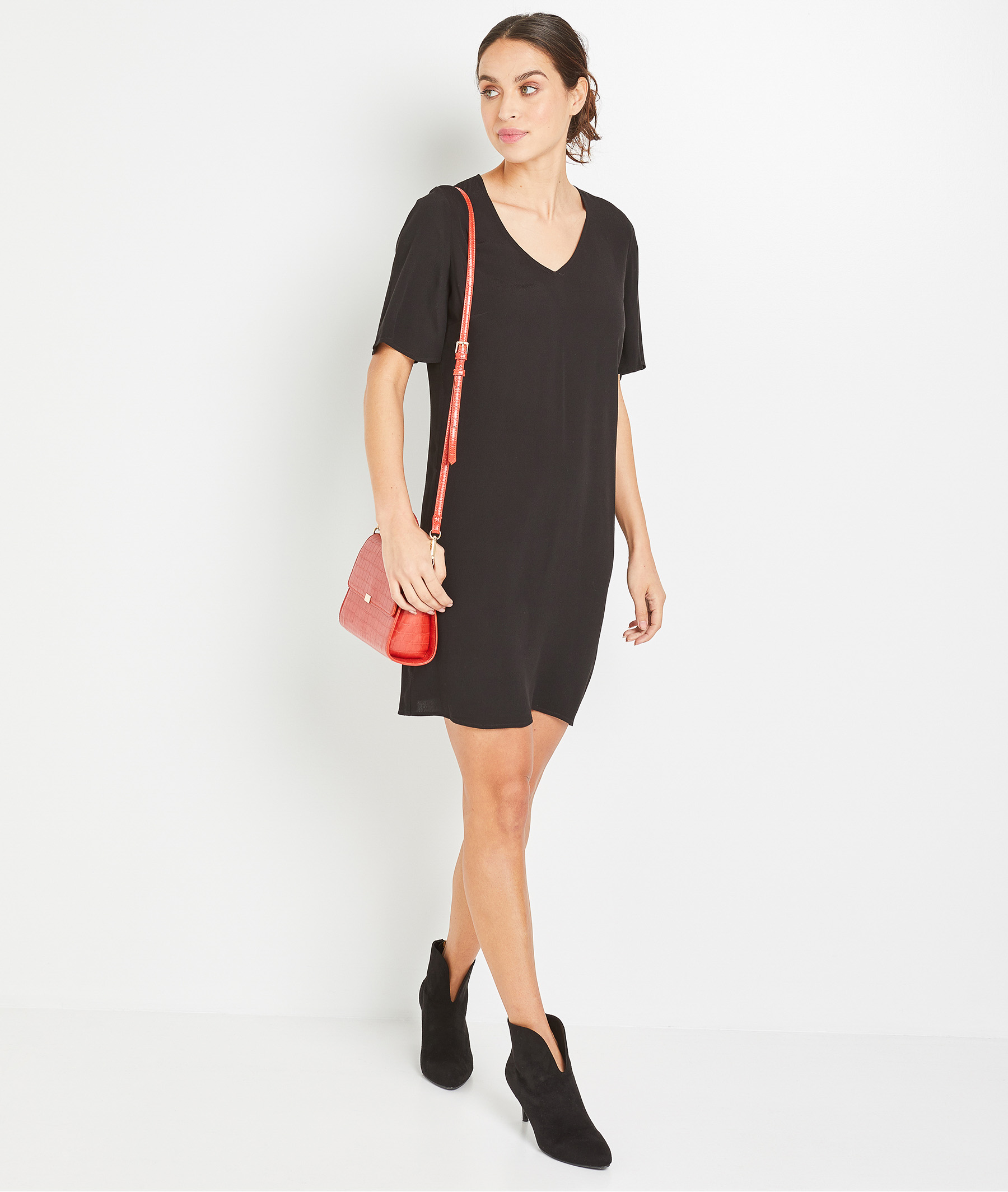 Robe noire légère femme NOIR Grain de Malice