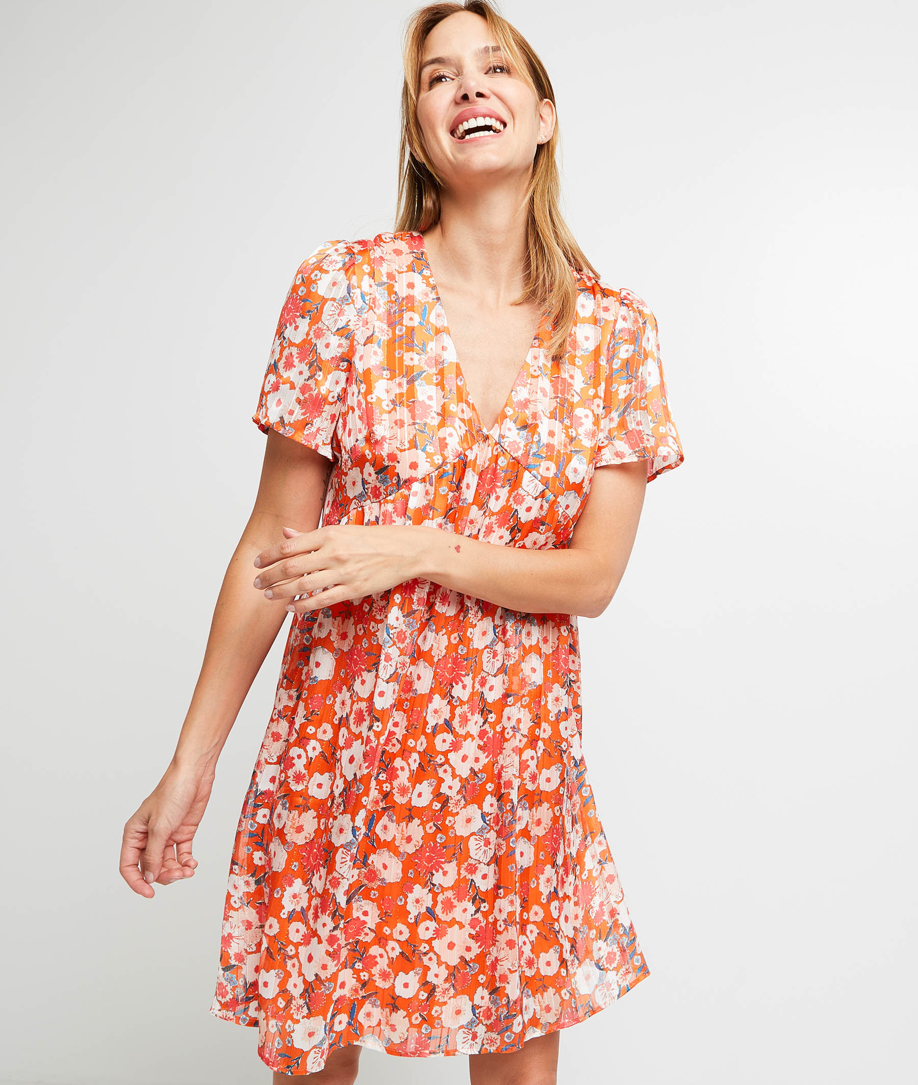 orange womens robe