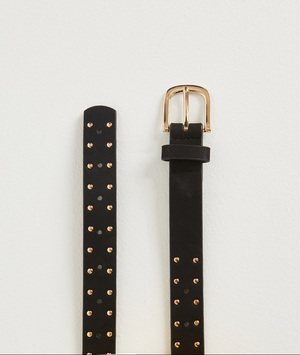 Ceinture à clous femme NOIR