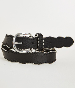 Ceinture ondulée femme NOIR