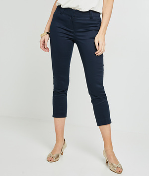 Pantalon cigarette femme MARINE
