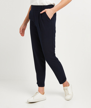 Pantalon fluide élastiqué femme MARINE