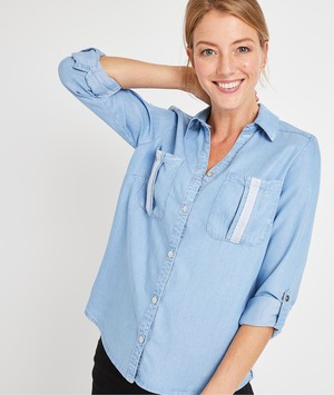 Chemise en lyocell femme STONE