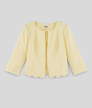 Veste courte jaune femme JAUNE