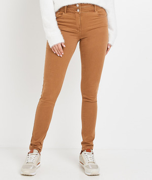 Jean BOSTON slim taille haute femme CAMEL