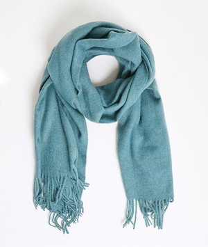 Echarpe unie chinée femme BLEU