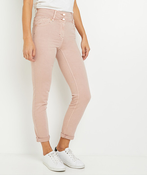 Jean FIGARI taille haute raccourci femme ROSE