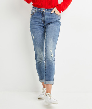 Jean SYDNEY boyfriend femme DARK STONE
