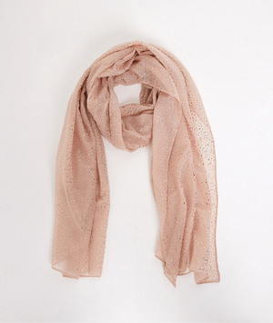 Foulard imprimé coeurs femme ROSE