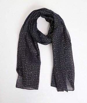 Foulard imprimé coeurs femme MARINE