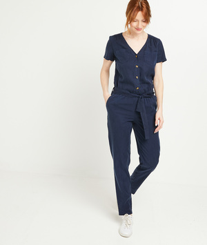 Combinaison en lyocell marine femme MARINE