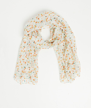 Foulard à motifs géométriques femme ECRU