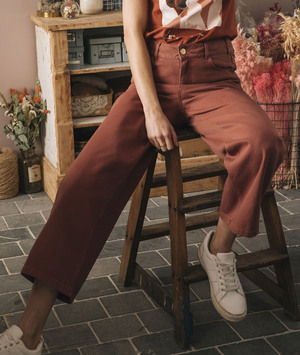 Jean DJANGO large raccourci femme BLUSH