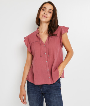 Chemisier en coton femme PRUNE
