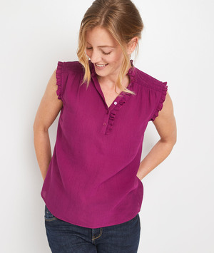Top sans manches violet femme TOPAZE
