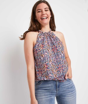 Débardeur suspendu imprimé femme MULTICOLORE