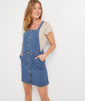 Robe chasuble en denim femme LIGHT STONE