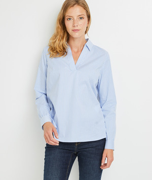 Blouse rayée femme BLEU