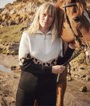 Pull camionneur léopard femme MULTICOLORE
