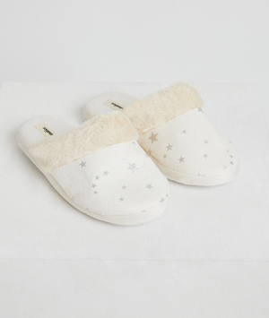 Chaussons étoiles femme ECRU