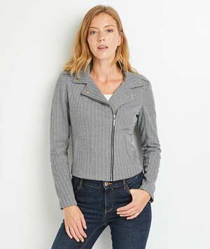 Veste à chevron femme NOIR