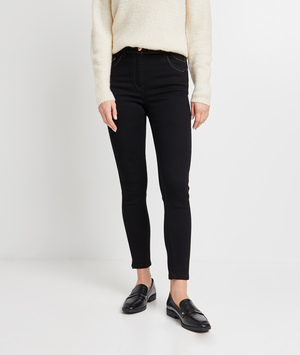Jean JOANNA slim raccourci femme BLACK