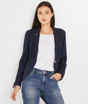 Veste de tailleur pois femme MARINE